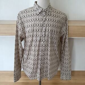 Ted Baker London Men’s Beige Long Sleeves Button Front Short Size 7